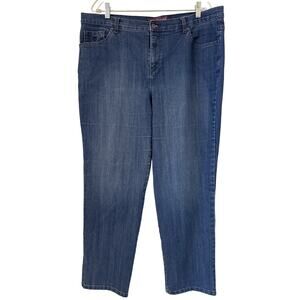 Gloria Vanderbilt 18 W Amanda Light Wash Jeans
